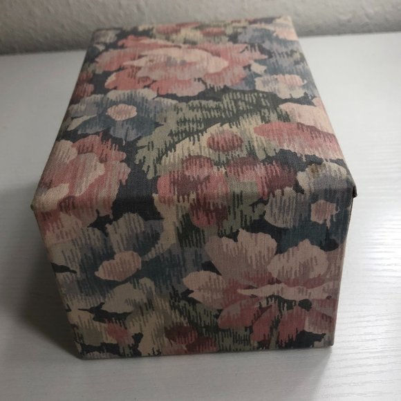 80sVintage Fabric Covered Renner Davis Storage Box - Picture 6 of 12